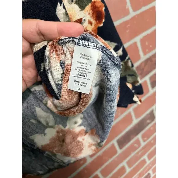 Chris + Carol Floral Dolman Sleeve Cardigan - L - Picture 4 of 5